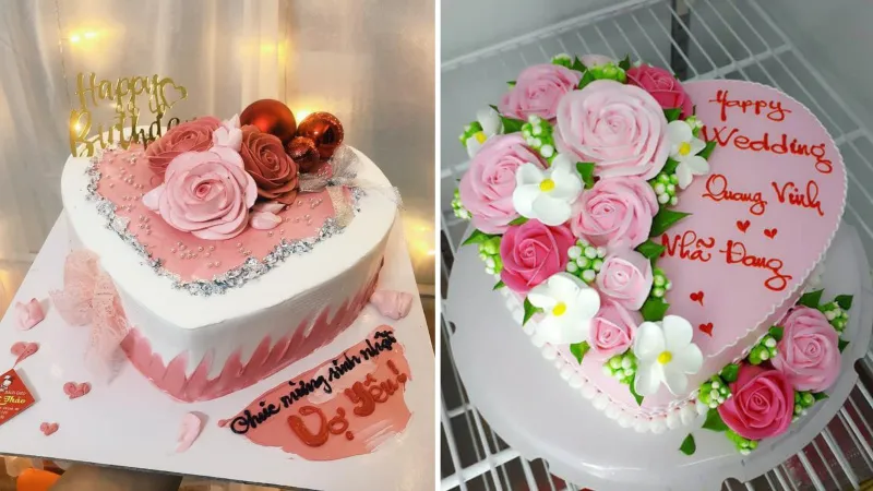5 cách làm bánh sinh nhật hình trái tim đơn giản tặng chồng