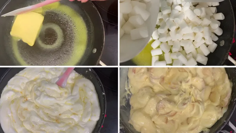 Cách làm bánh bông tuyết chà bông trứng muối mềm mịn, béo ngậy miễn chê