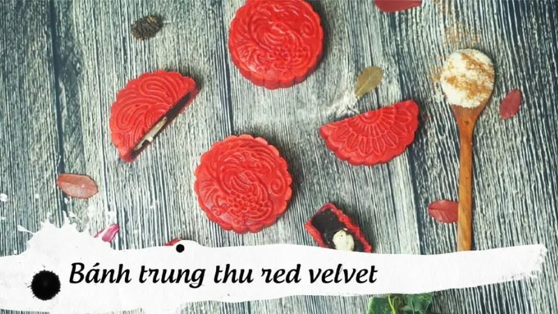 Cách làm bánh trung thu red velvet vừa đẹp mắt vừa thơm ngon