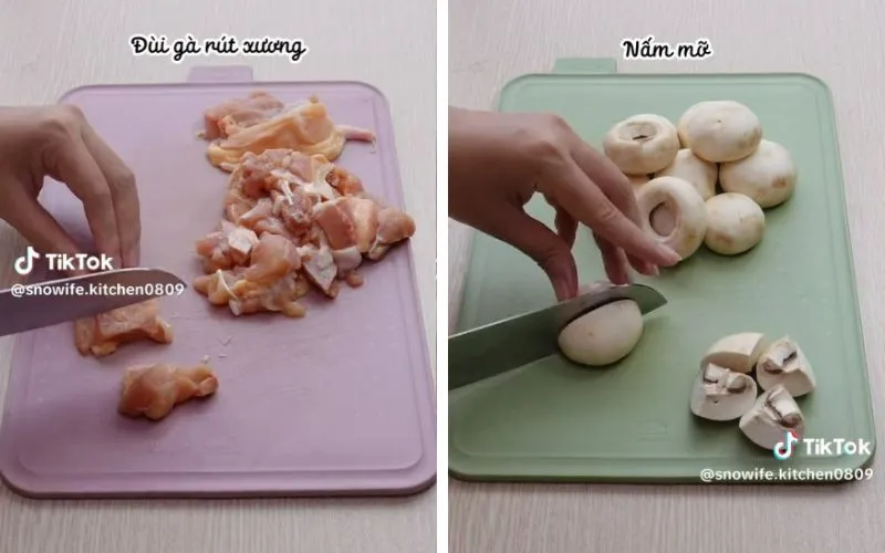 Cách làm gà xào nấm mỡ đơn giản, đổi vị cả nhà