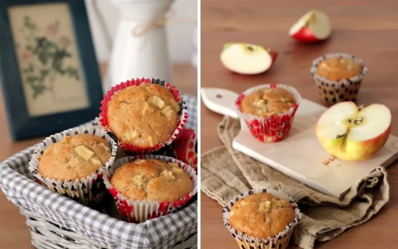 Cách làm muffin táo hạnh nhân mềm xốp, ngọt thơm cực hấp dẫn