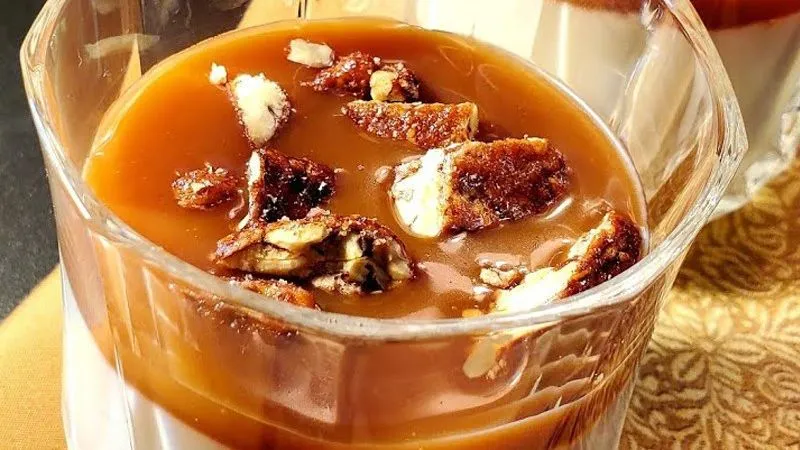 Cách làm panna cotta sốt caramel hạt hồ đào ngon béo khó cưỡng