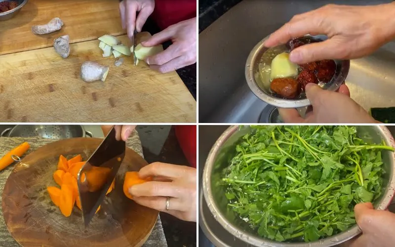Cách nấu canh xà lách xoong sườn non ngọt thanh cho bữa cơm gia đình