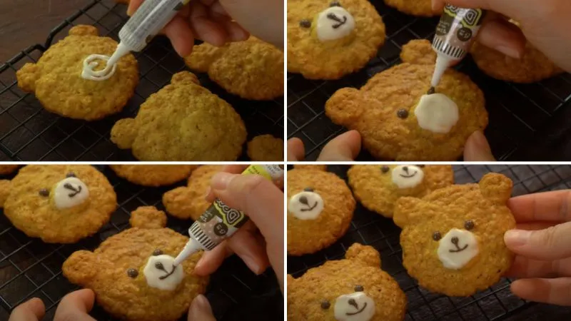 Công thức bánh quy gấu teddy bằng bột yến mạch giòn rụm, bé thích mê