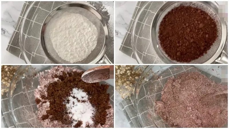 Công thức làm bánh quy socola tuyết Crinkle cực dễ làm