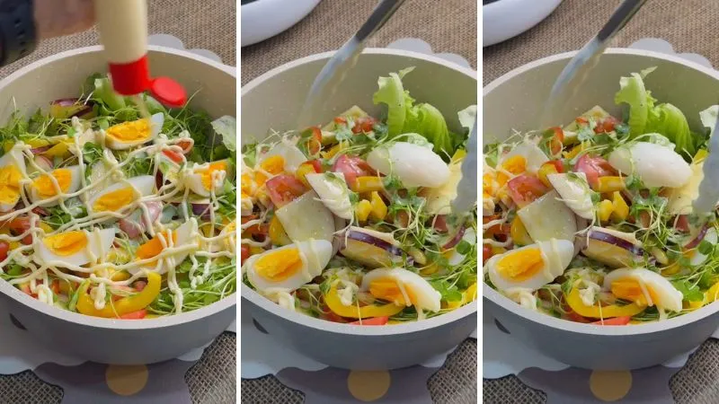 Mách bạn cách làm sốt salad sữa chua độc đáo, ngon bất bại